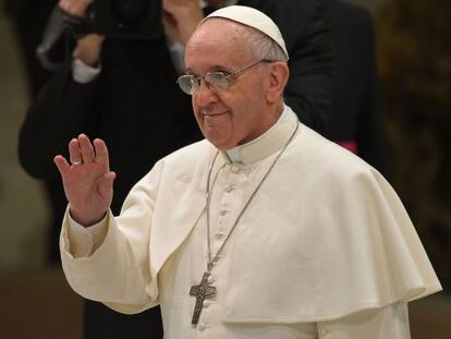 El Papa Francisco durante una audiencia en el Vaticano el 16 de marzo. 