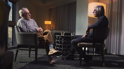 Woody Allen y David Trueba, en su encuentro en Nueva York