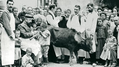 Inoculação de pus de vaca no Hospital de Crianças Pobres de Barcelona