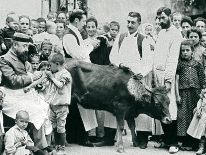 Inoculação de pus de vaca no Hospital de Crianças Pobres de Barcelona