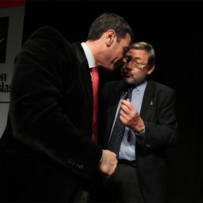 Tomás Gómez y Jaime Lissavetzky, en un acto en Madrid.