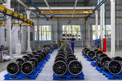 Fábrica de Fast Maz, una compañía sinobielorrusa, en el Parque Industrial Great Stone, impulsado por China y Bielorrusia a las afueras de Minsk. 
