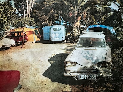 El camping Alfacs, a mediados de los años sesenta, en una fotografía facilitada por el campamento.