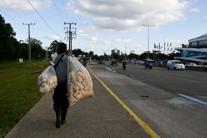 Vendedor de cerdo en Cuba