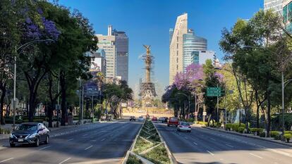 La Avenida Paseo de la Reforma, en Ciudad de México, el pasado 29 de mayo.