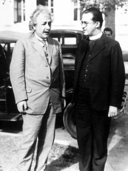 Albert Einstein y Georges Lemaitre