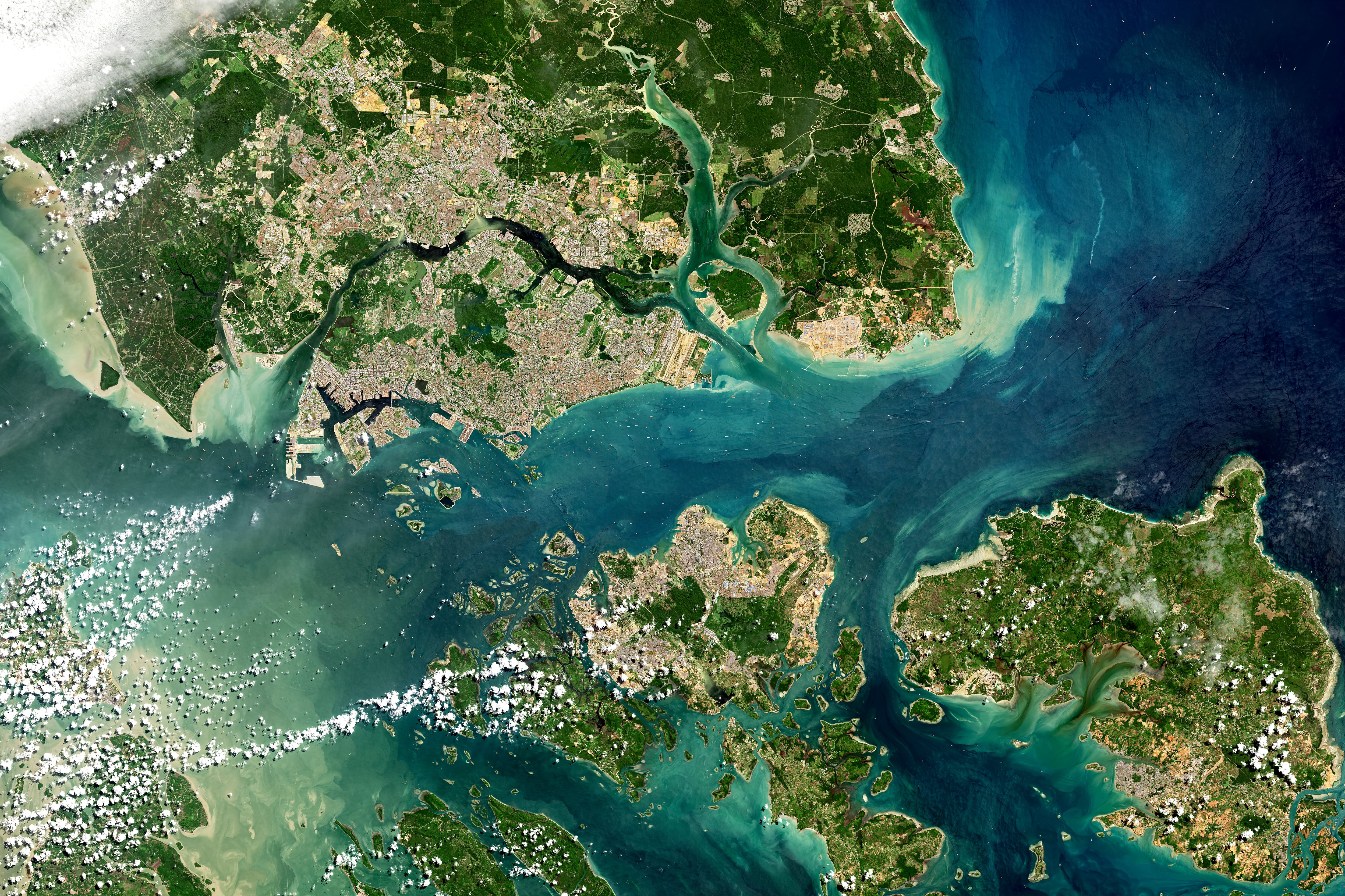 Estrecho de Singapur y de Malaca.