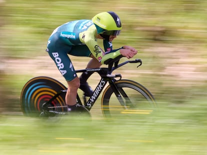 Primoz Roglic durante la primera etapa de Itzulia.