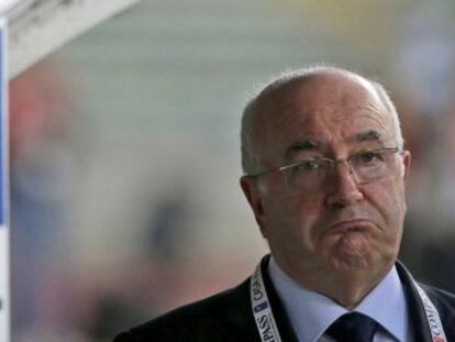 Carlo Tavecchio, durante un partido de la selección italiana en septiembre pasado.