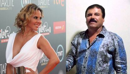 Montaje de Kate del Castillo y El Chapo Guzmán.