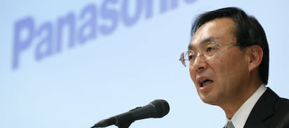 Kazuhiro Tsuga, presidente de Panasonic, el jueves en Tokio.