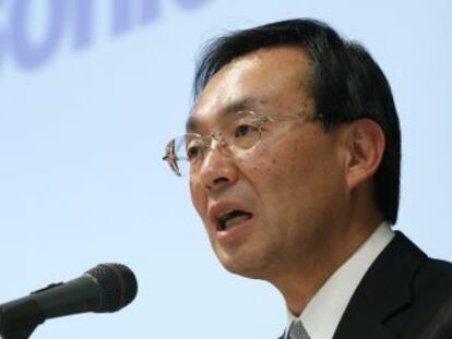 Kazuhiro Tsuga, presidente de Panasonic, el jueves en Tokio.
