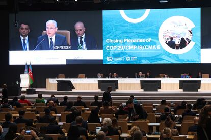 Sesión plenaria de clausura de la Conferencia sobre el Clima COP29 de la CMNUCC, en Bakú, Azerbaiyán