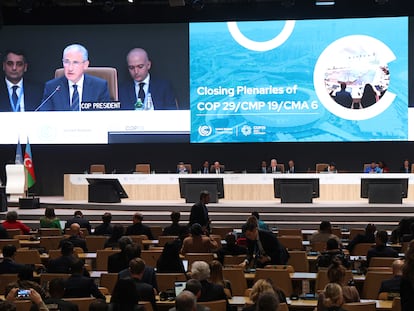 Sesión plenaria de clausura de la Conferencia sobre el Clima COP29 de la CMNUCC, en Bakú, Azerbaiyán