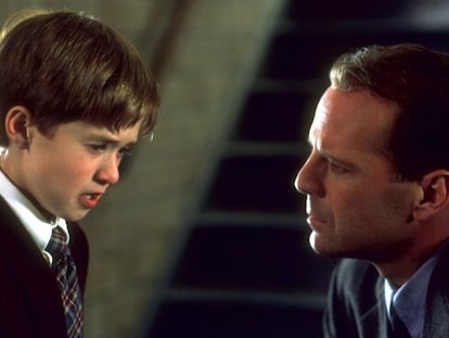 Haley Joel Osment and Bruce Willis