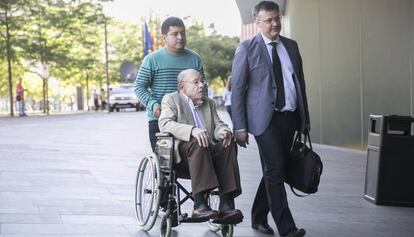 Fèlix Millet, entrant a la Ciutat de la Justícia, aquest dimarts.