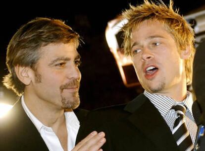 Brad Pitt y George Clooney.