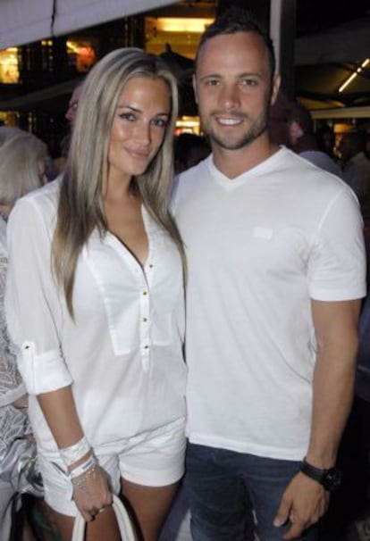 Steenkamp y Pistorius, en 2012.