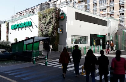 Exterior de un supermercado de Mercadona.