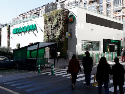 Exterior de un supermercado de Mercadona.