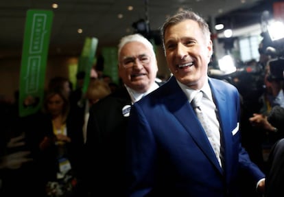 Maxime Bernier durante la convención de líderes del Partido Conservador de Canadá en Toronto.