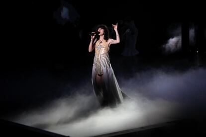 La cantante Alice Wonder, durante su actuación en la primera semifinal del Benidorm Fest 2023. 