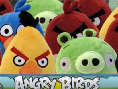 Muñecos de Angry Birds.