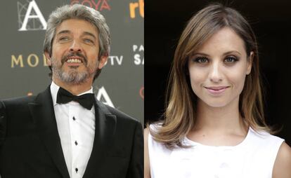 Los actores Ricardo Darín y Michelle Jenner.