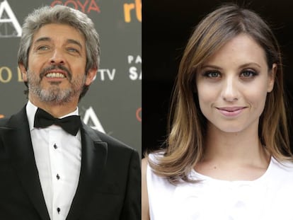 Los actores Ricardo Darín y Michelle Jenner.