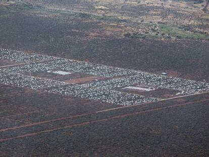 Vista aérea del campo de refugiados de Dadaab.
