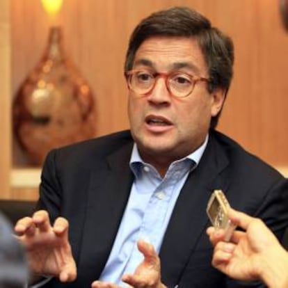 El presidente del Banco Interamericano de Desarrollo (BID), Luis Alberto Moreno, habla durante rueda de prensa este mircoles 13 de marzo de 2013, en Ciudad de Panam.