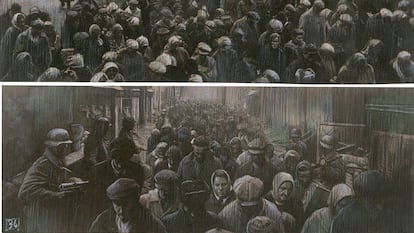 Viñeta del cómic 'Wannsee', de Fabrice Le Hénanff, editado por Ponent Mon.
