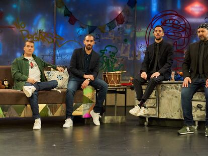 El equipo de 'La Resistencia', desde la izquierda, Marcos Martínez,  Jorge Ponce, David Broncano y Ricardo Castella.