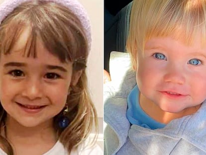 Olivia y Anna, las dos niñas presuntamente asesinadas por su padre, Tomás Gimeno, el 27 de abril de 2021.