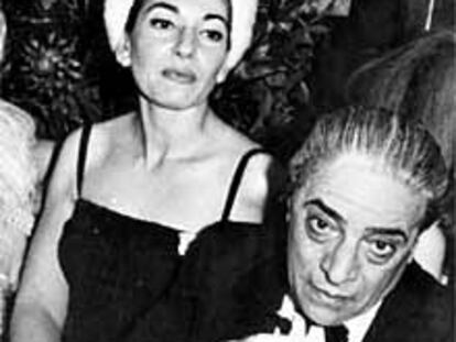 Maria Callas y Aristóteles Onassis. Él murió en 1975 y ella se dejó morir dos años después.