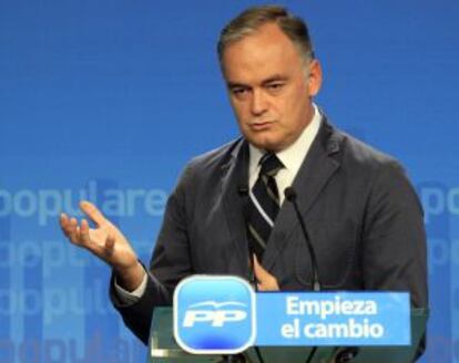 Esteban González Pons en rueda de prensa