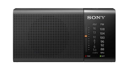 Radio portátil pequeña de Sony