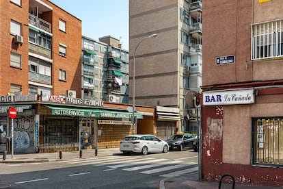 Una calle del barrio de Campamento, Madrid.