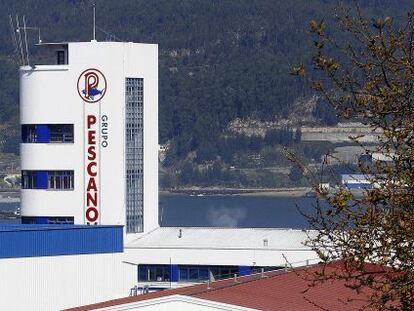 Fachada de la sede de Pescanova en Vigo.