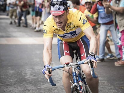Ben Foster, como Lance Armstrong en una imagen de &#039;The program (El &iacute;dolo)&#039;.