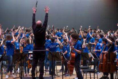 Un momento del concierto de clausura del curso.