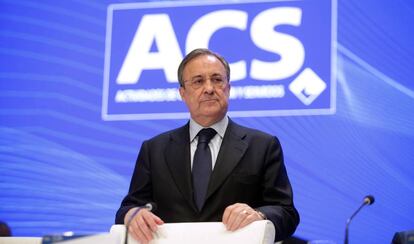 Florentino P&eacute;rez, en la junta de accionistas de ACS.
 