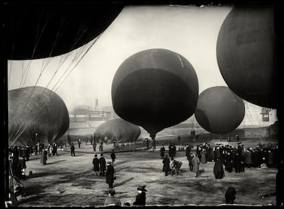 Concurso de globos en Madrid, 1913.