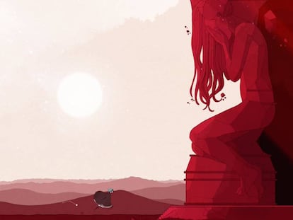 Una imagen de 'Gris', el gran triunfador de los Goya del videojuego 2019.