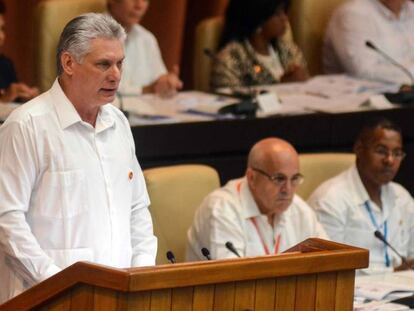 El presidente de Cuba, Miguel Díaz-Canel