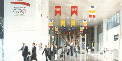 Terminal del aeropuerto de El Prat durante los Juegos Olímpicos de 1992.