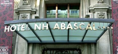 Fachada de uno de los hoteles que la cadena NH tiene en Madrid.