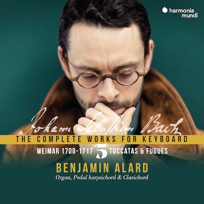 portada Bach. Obras para teclado. Vol. 5. Benjamin Alard. Harmonia Mundi