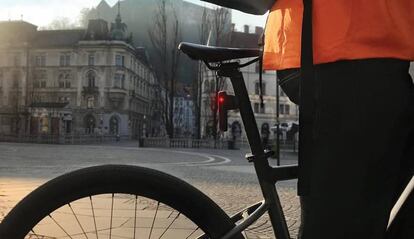Accesorio Garmin en un bici