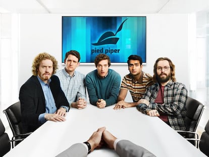 Cartel de la tercera temporada de &#039;Silicon Valley&#039;.